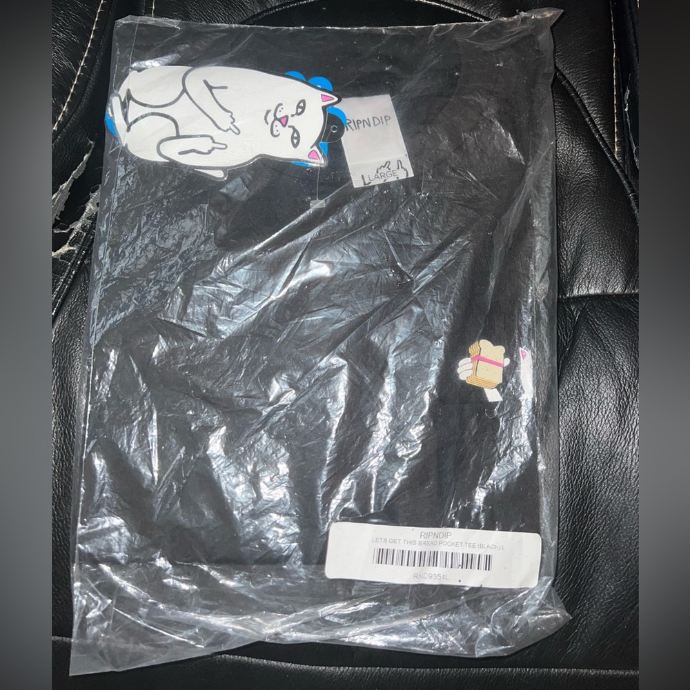 RIPNDIP Let’s Get This Bread Pocket Tee Black